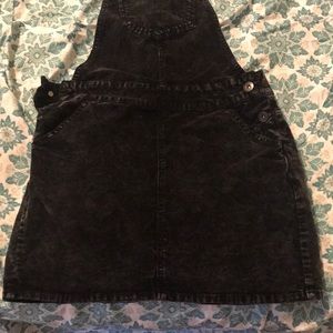 Black overall skirt